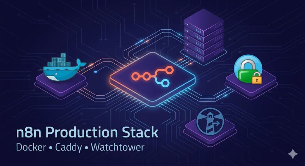 מדריך: התקנת n8n ב-Production עם Docker, Caddy ועדכונים אוטומטיים