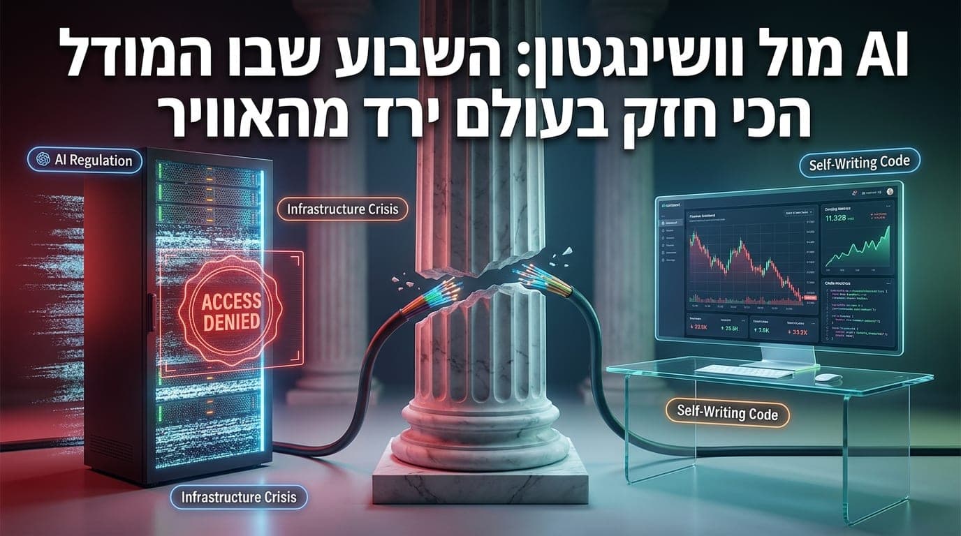 AI מול וושינגטון: השבוע שבו המודל הכי חזק בעולם ירד מהאוויר